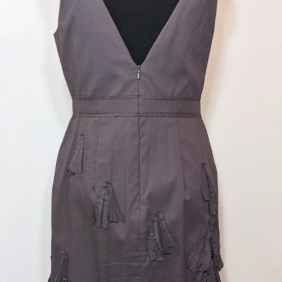 Robert Rodriguez Boat Neck Sheath Grey Dress - Picture 5 of 9